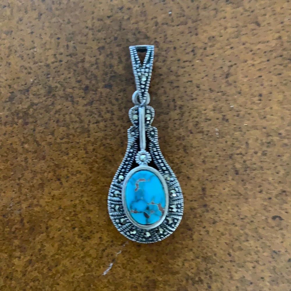Vintage Iranian turquoise silver925 authentic 100% - Picture 3 of 5